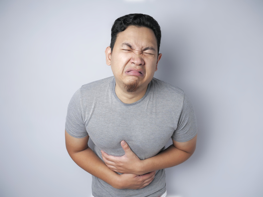 Man Having Stomach Pain